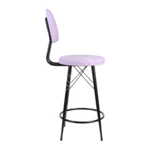 Ekom Metal Bar Sandalyesi Lila