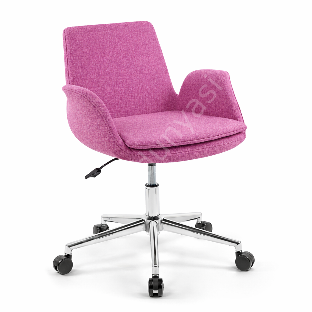 Begüm Çalışma Sandalyesi | Ergonomik ve Konforlu Ofis Koltuğu Pembe