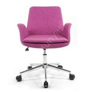Begüm Çalışma Sandalyesi | Ergonomik ve Konforlu Ofis Koltuğu Pembe