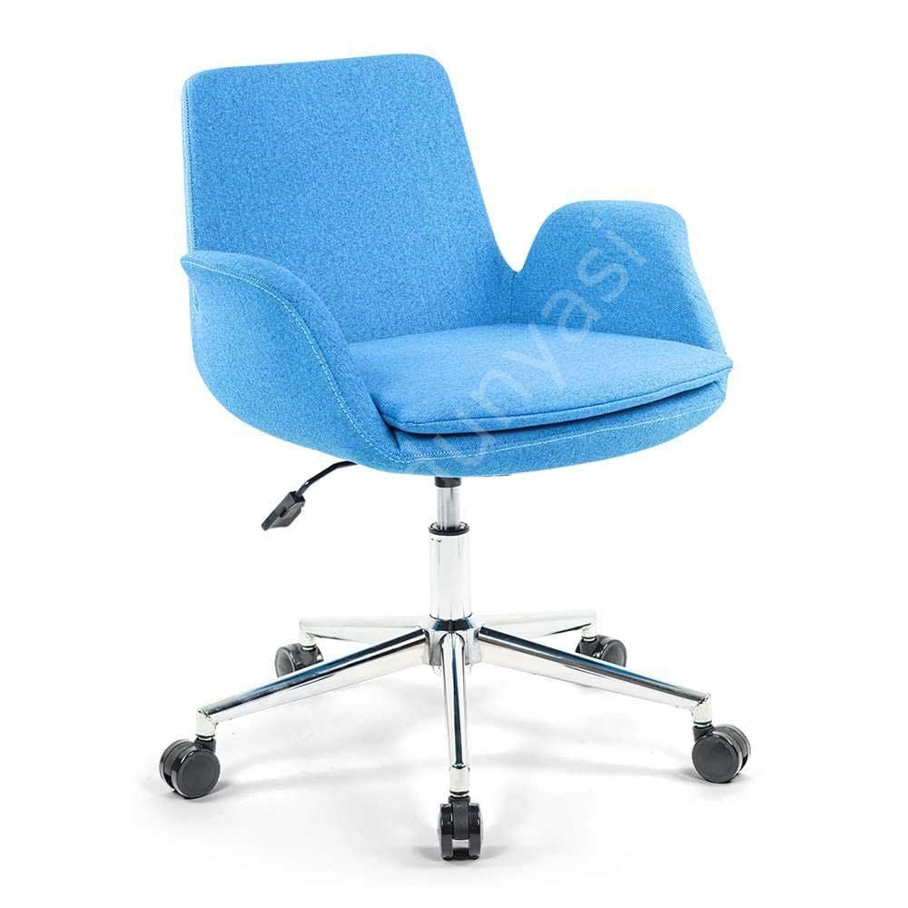 Begüm Çalışma Sandalyesi | Ergonomik ve Konforlu Ofis Koltuğu Mavi